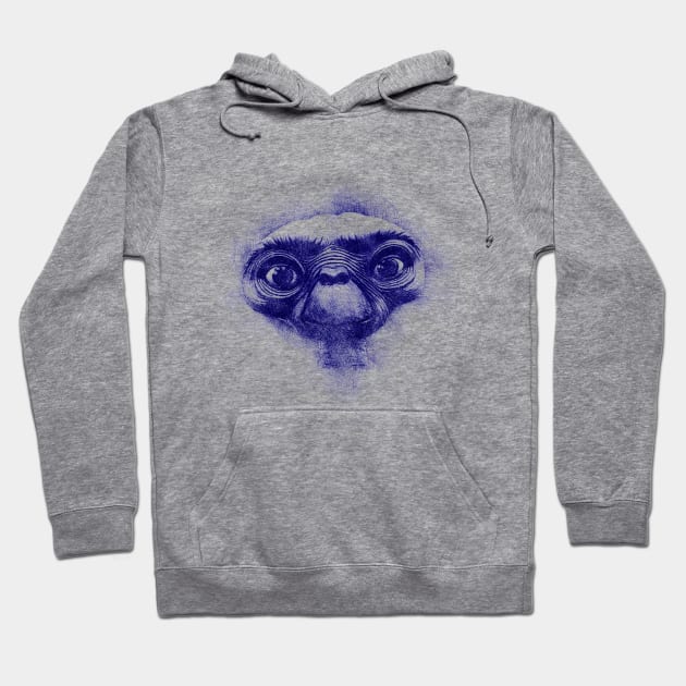 E.T. the Extra-Terrestrial - Pen Art Hoodie by Blind Man Studio